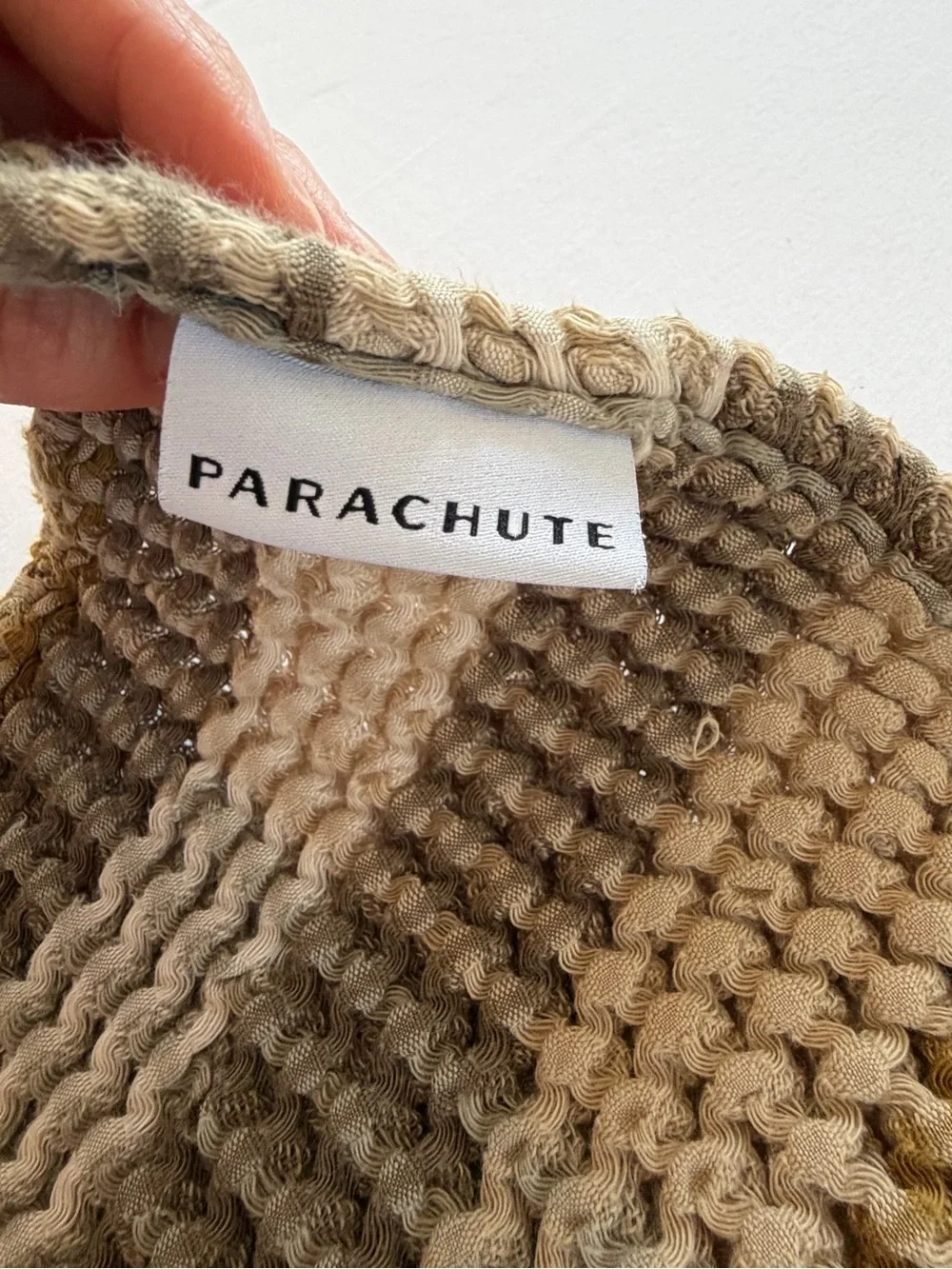 Parachute organic plaid